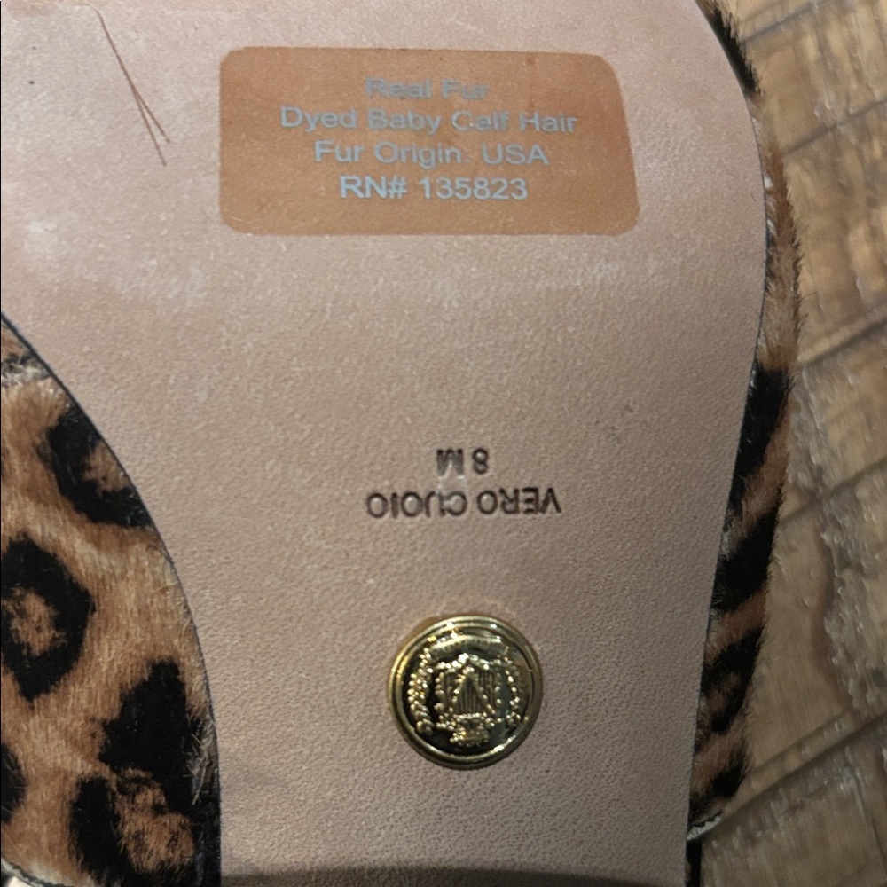 Veronica Beard Leopard Print Slingback Heels NWOT - Picture 2 of 9